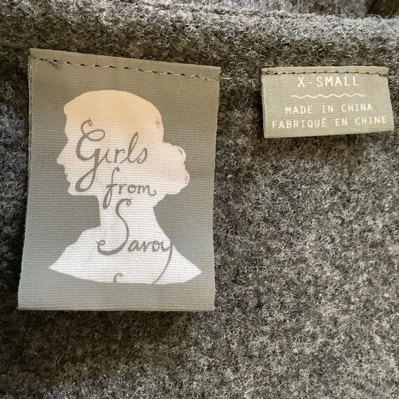 Girls From Savoy Flower Appliqué Dress Sz-XS - Picture 4 of 4